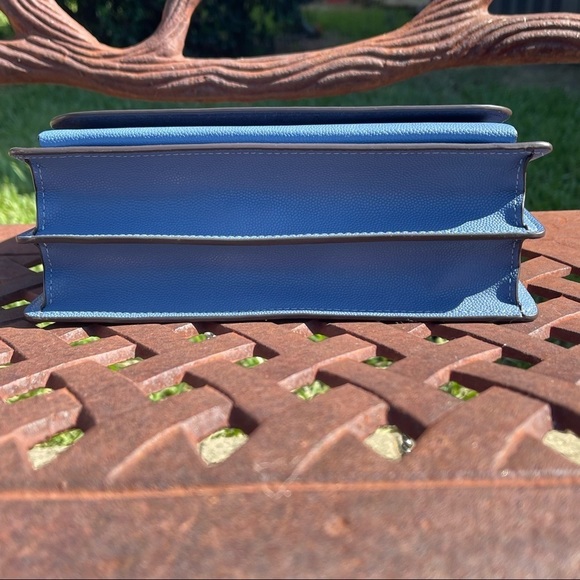 NWT COACH Klare Blue/Silver Leather Chain Strap Crossbody Shoulder Bag. - Picture 11 of 15